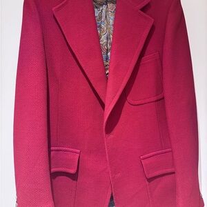 Red vintage tailored Jacket